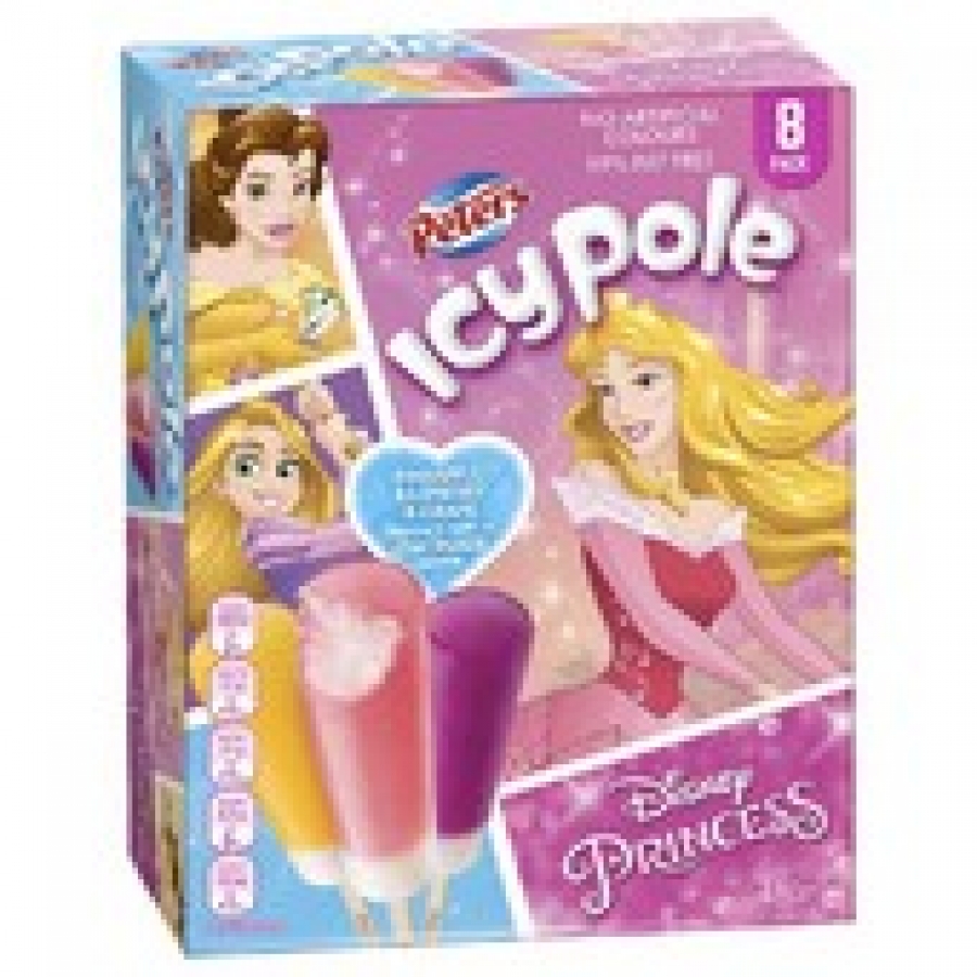 Peters Disney Princess Ice Poles 8 Packs 480mL