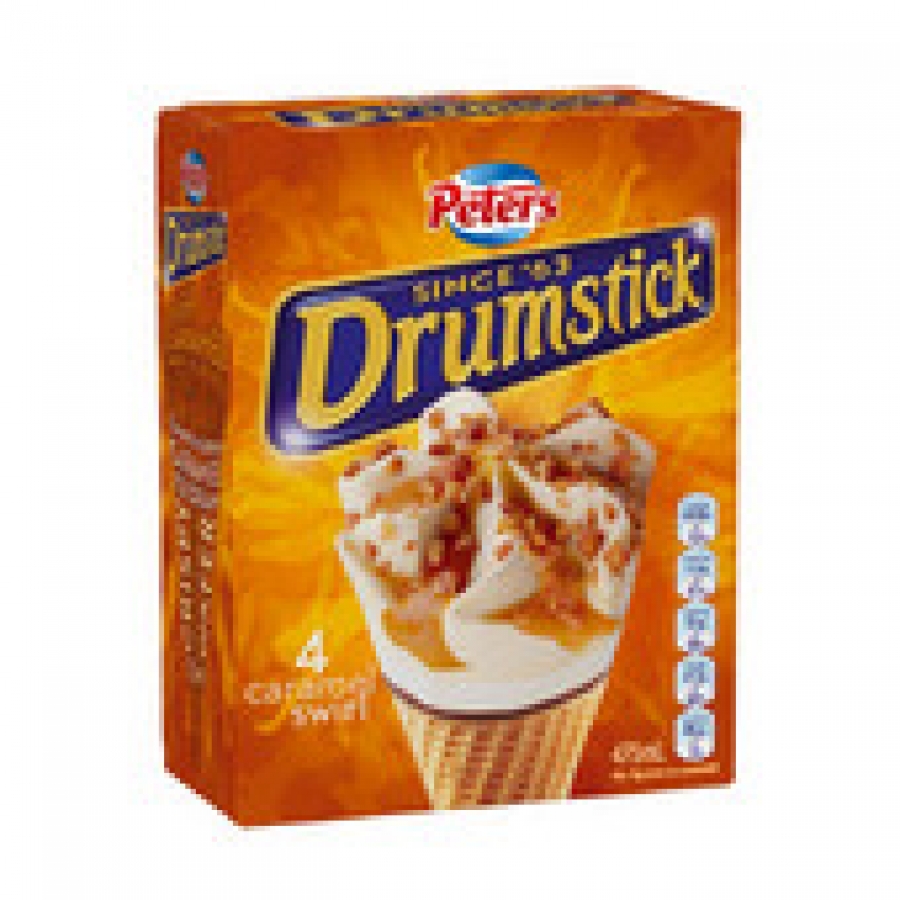 Peters Drumstick Caramel Swirl 4 pack 475mL