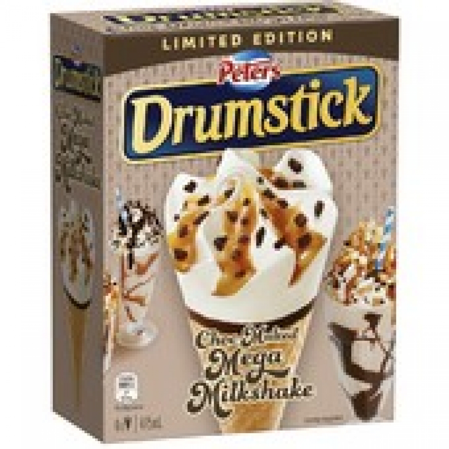 Peters Drumstick Chocolate Malt Milkshake 4 pack 475mL