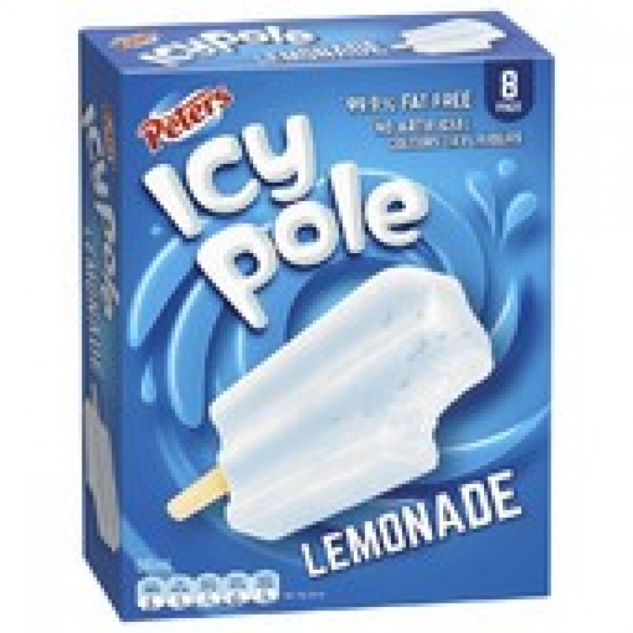 Peters Lemonade Icy Pole 8 pack 600mL