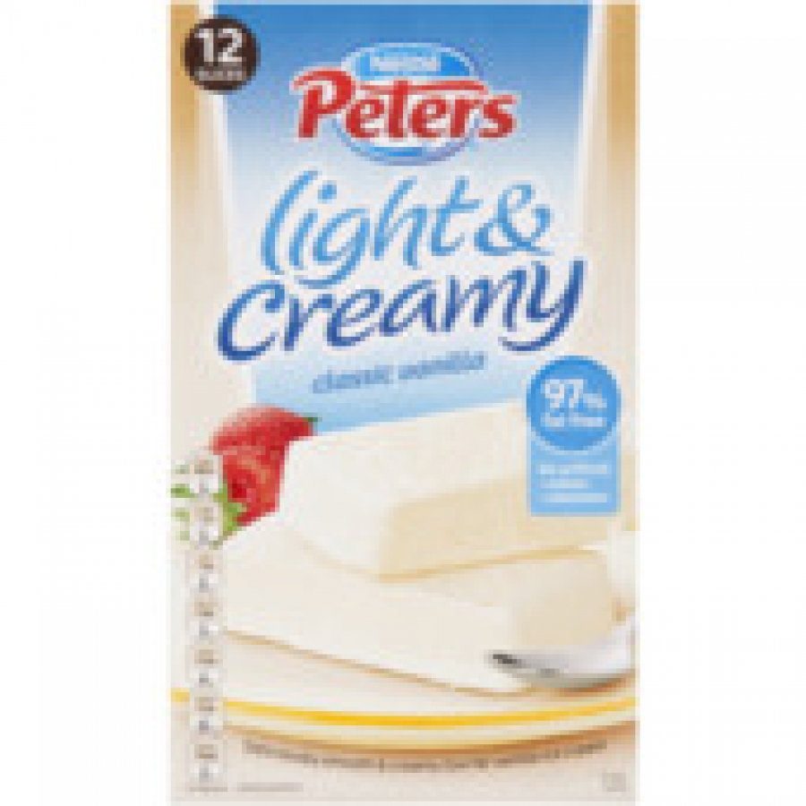 Peters Light & Creamy Vanilla Slices 12 pack 1.2L