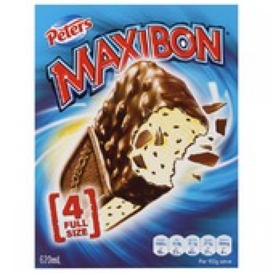 Peters Maxibon Vanilla 4 pack 620mL