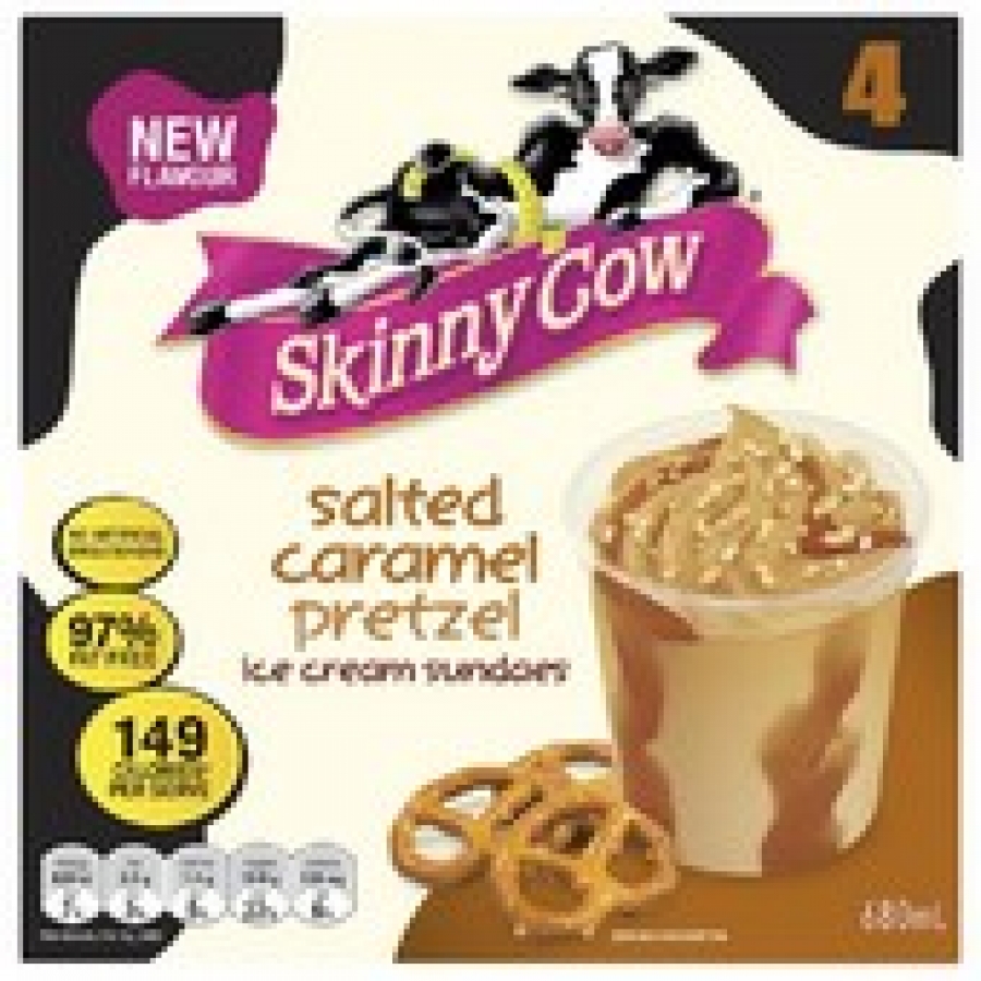 Peters Skinny Cow Salted Caramel & Pretzel Cups 4 pack 680mL