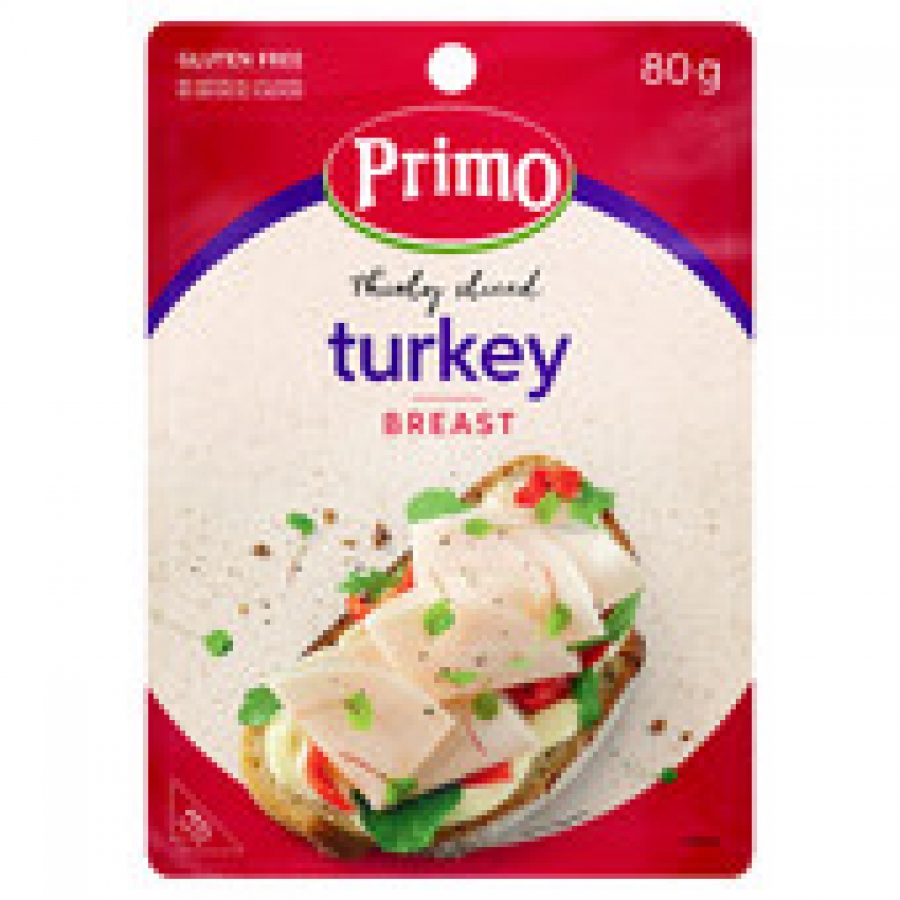 Primo Smoked Turkey Sliced 80g