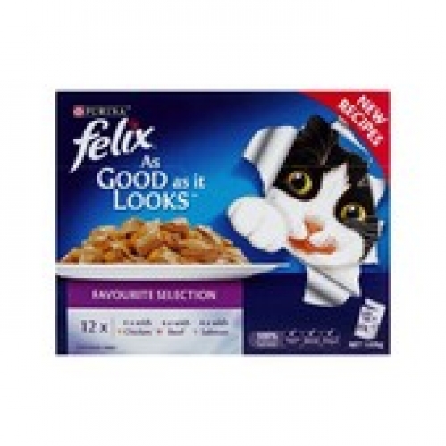 Purina Felix As Good As It Looks Favourite Selection Cat Food 12 pack