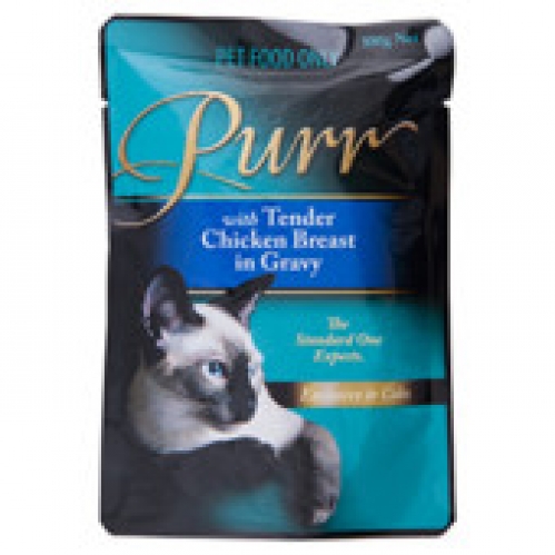 Purr Chicken Breast Pouch Cat Food 100g
