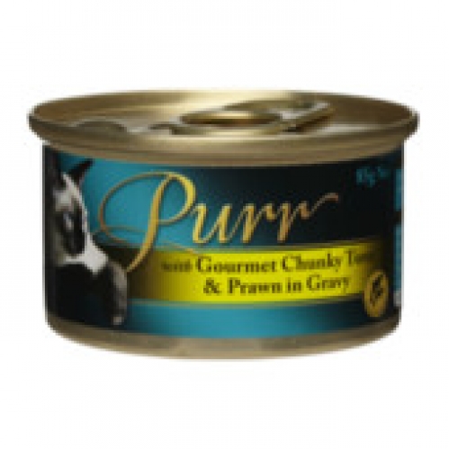 Purr Chunky Tuna & Prawn in Gravy Cat Food 85g