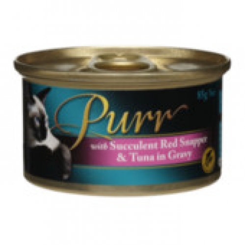 Purr Tasty Snapper Flake & Tuna Cat Food 85g