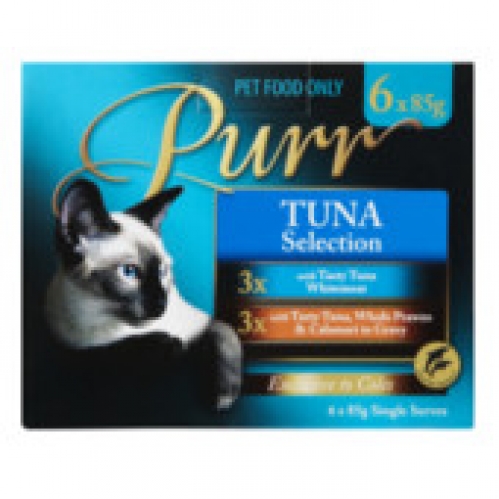 Purr Tuna Selection Cat Food 6 pack