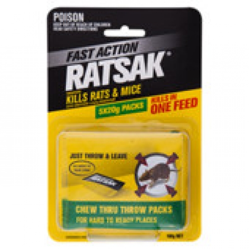 Ratsak One Shot Bait Throw Packs 100g