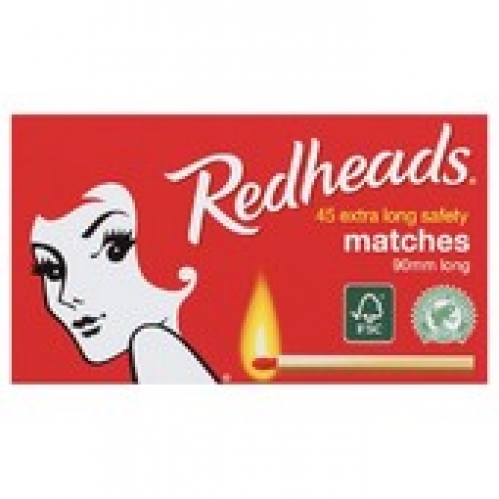 Redhead Extra Long Matches 45 pack