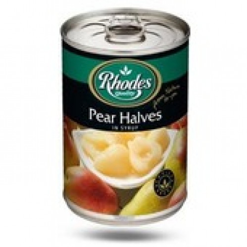 Rhodes South African Pear Halves In Syrup 825g