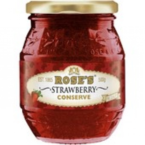 Rose's Strawberry Jam in Glass 500g