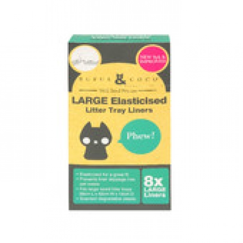 Rufus & Coco Elasticised Large  Litter Tray Liner 8 pack