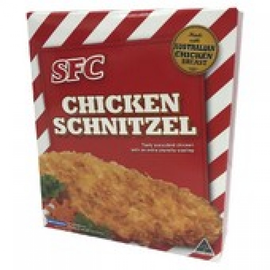 SFC Frozen Cornflake Chicken Schnitzel 4 pack 500g