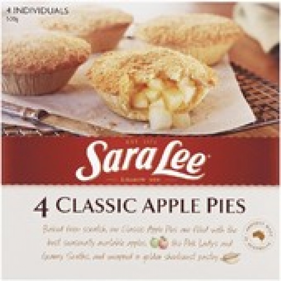 Sara Lee Frozen Apple Pie 4 pack 500g