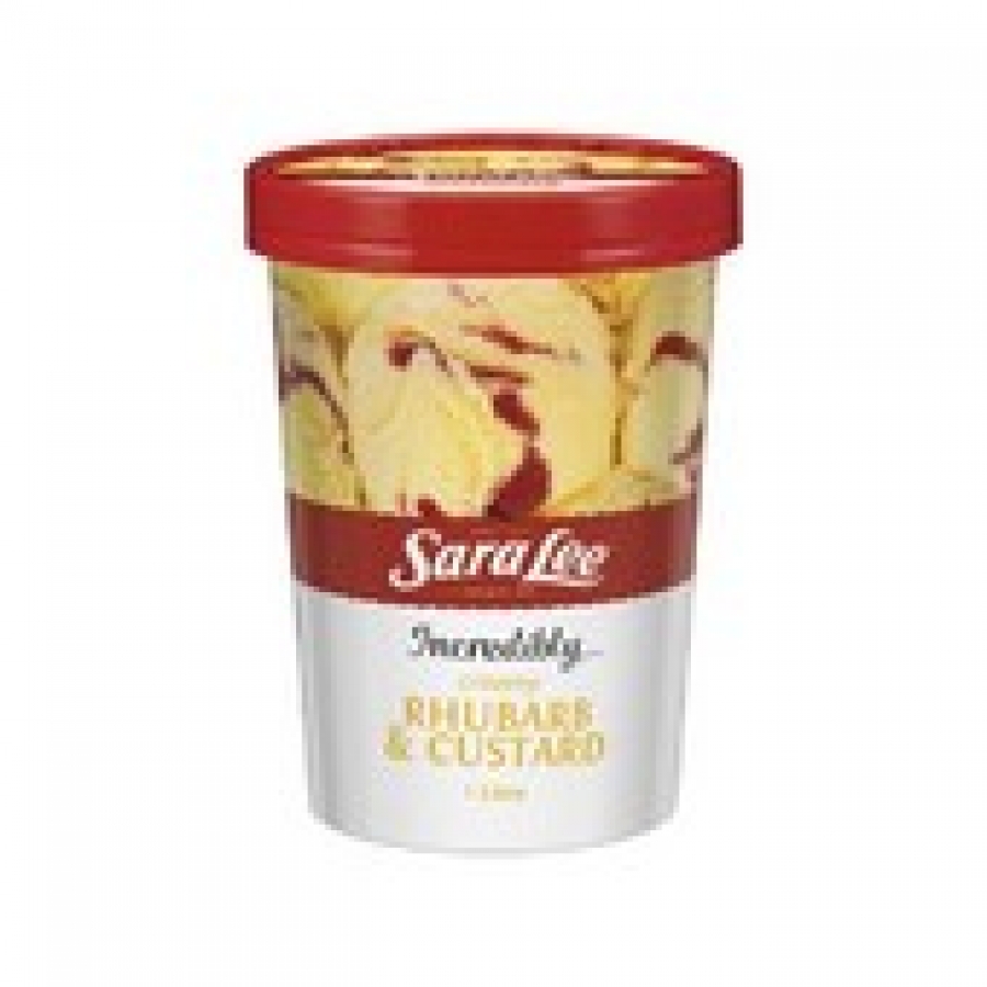 Sara Lee Rhubarb & Custard Ice Cream 1L