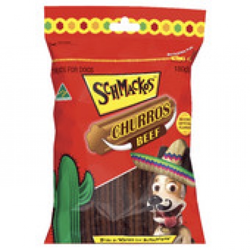 Schmackos Dog Treat Churros Beef 180g