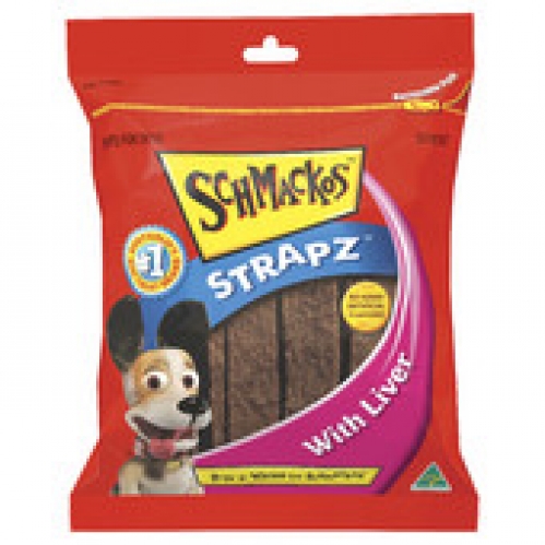 Schmackos Strapz with Real Liver Dog Treats 500g