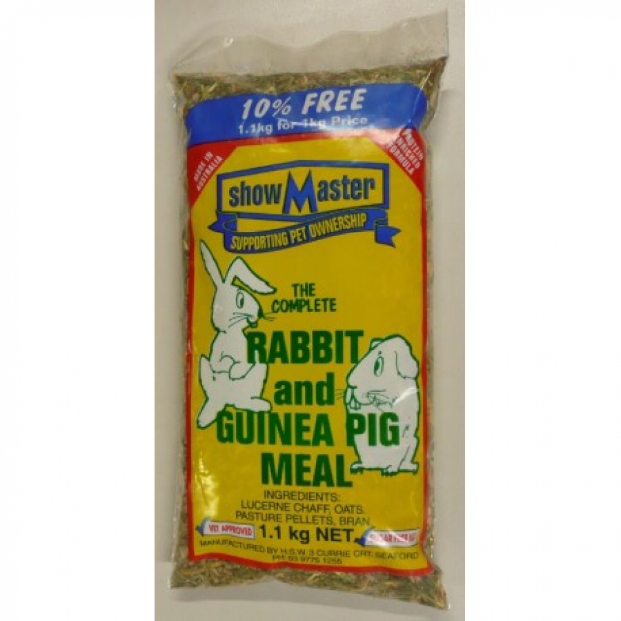 Showmaster Rabbit Guinea Pig Food Bonus 1kg