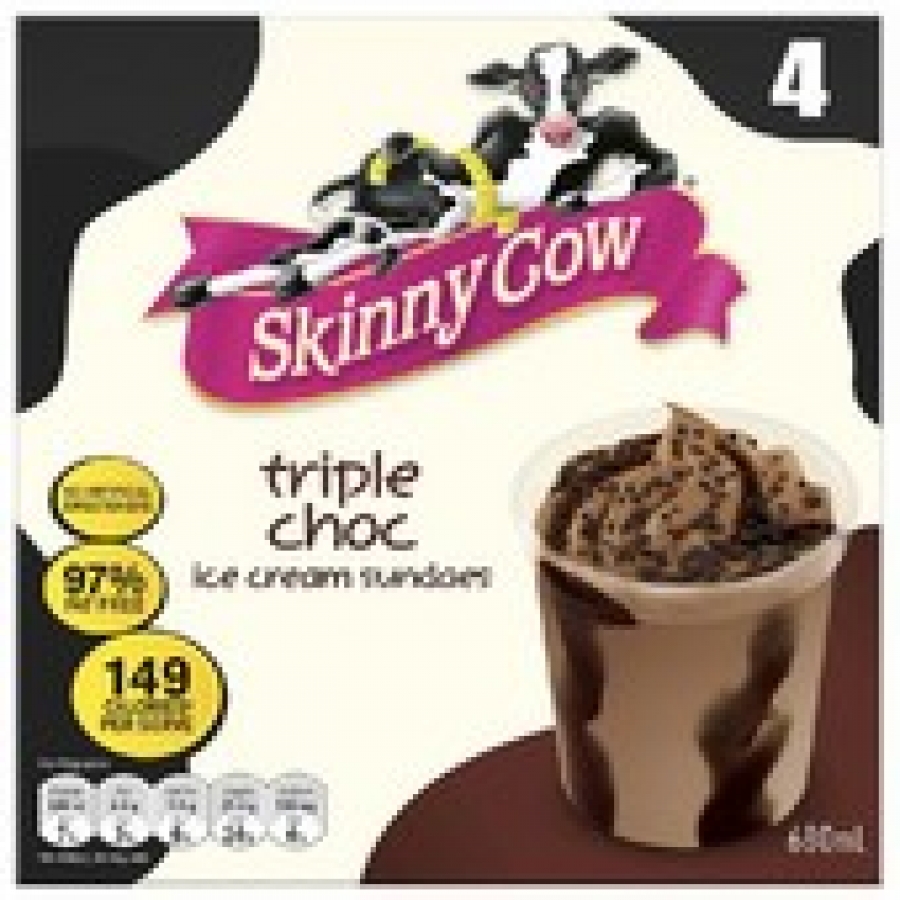 Skinny Cow Triple Choc Ice Cream Sundaes 680mL