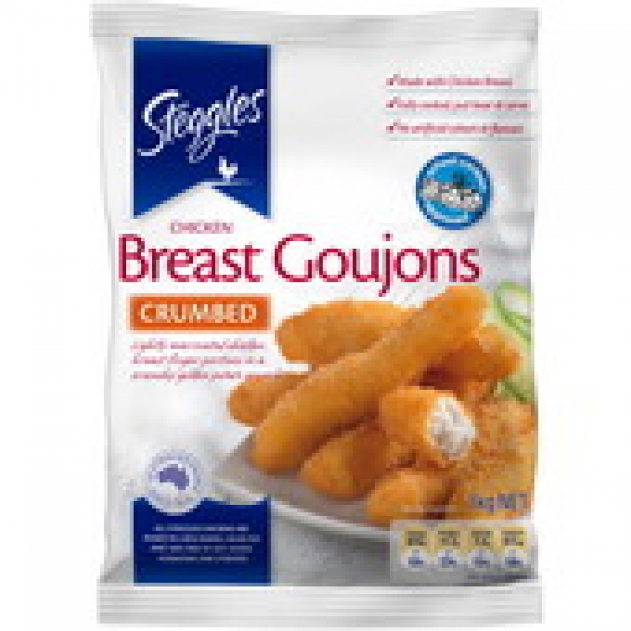 Steggles Crumbed Chicken Breast Goujons 1kg