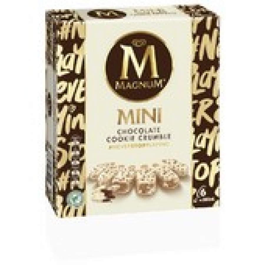Streets Magnum Mini Ice Cream Cookie Crumble 6 pack 360mL