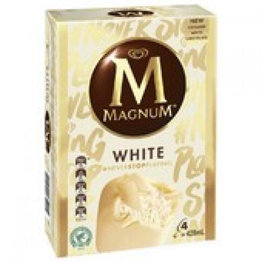 Streets Magnum White Ice Cream 4 pack 428mL