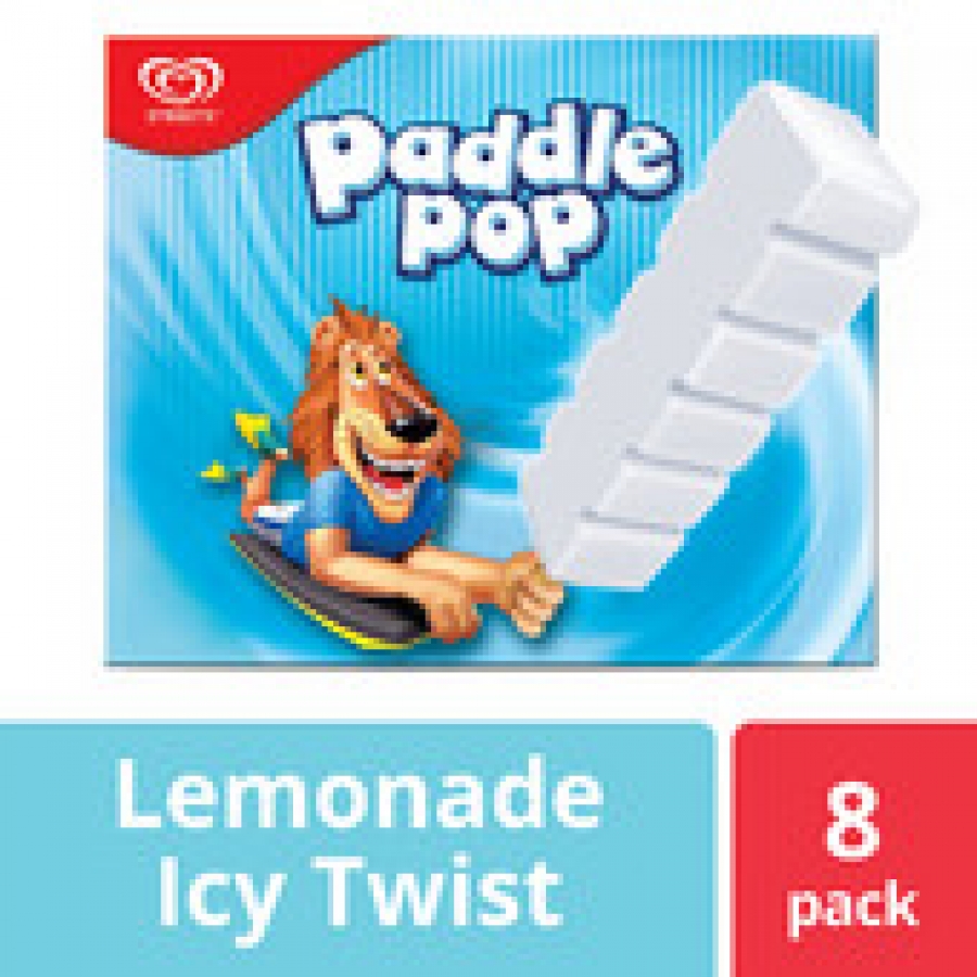 Streets Paddle Pop Icy Twist Lemonade 8 pack 576mL