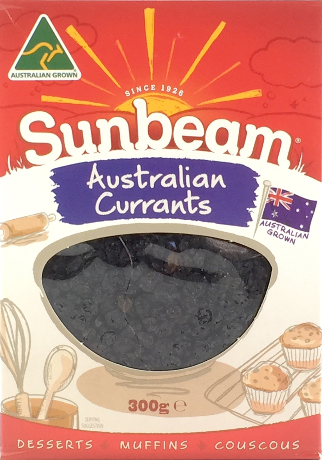 Sunbeam Dried Currants 300g