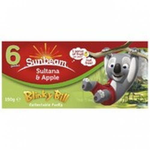 Sunbeam Sultanas & Apple Snack 6 Pack 150g