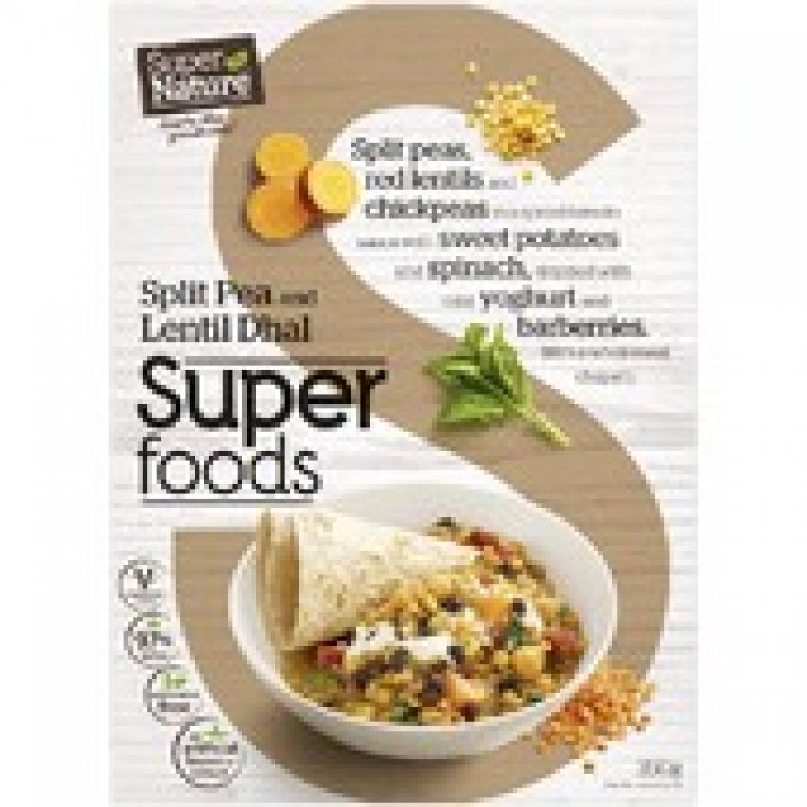 Super Nature Split Pea & Lentil Dahl Frozen Meal 350g