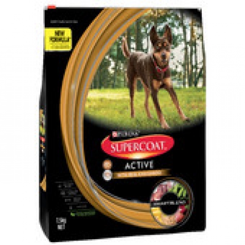 Supercoat Active with Real Kangaroo Dry Dog Food 7.5kg