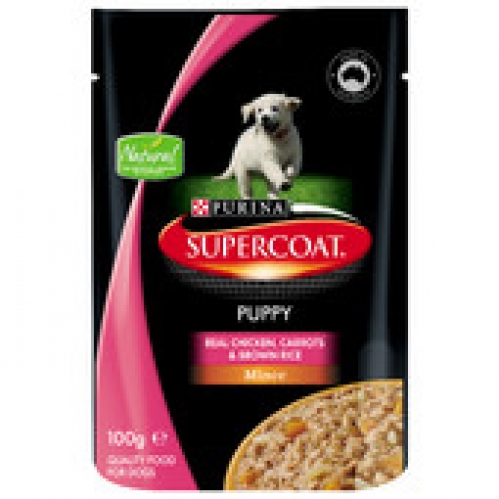 Supercoat Puppy Chicken Mince Dog Food Pouch 100g