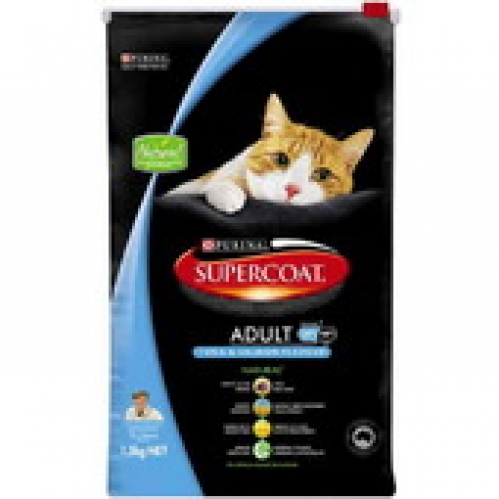 Supercoat Salmon & Tuna Adult Dry Cat Food 1.5kg