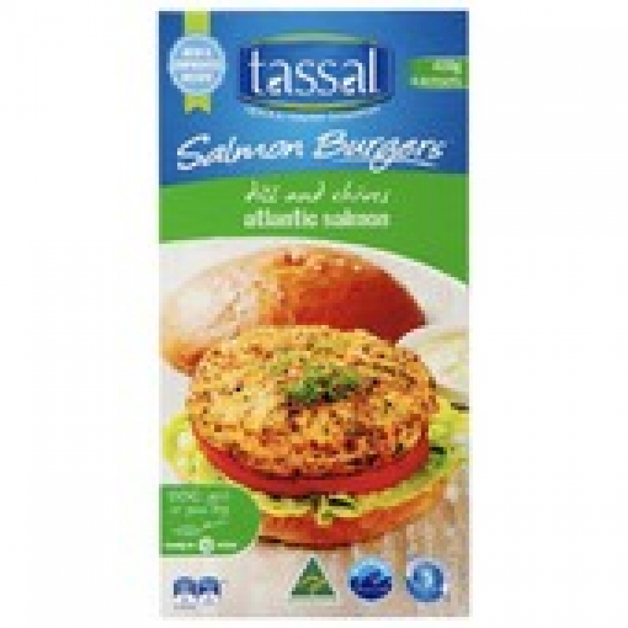 Tassal Dill & Chives Salmon Burgers 400g