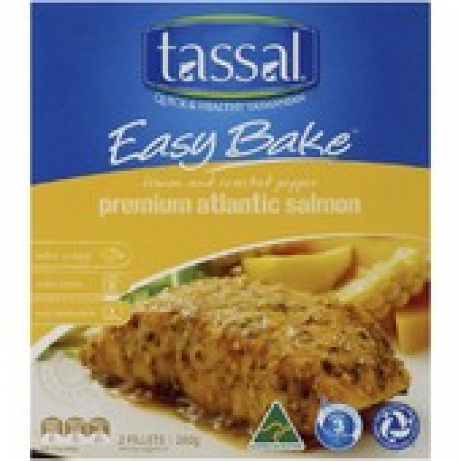 Tassal Easy Bake Lemon Pepper Frozen Salmon 260g