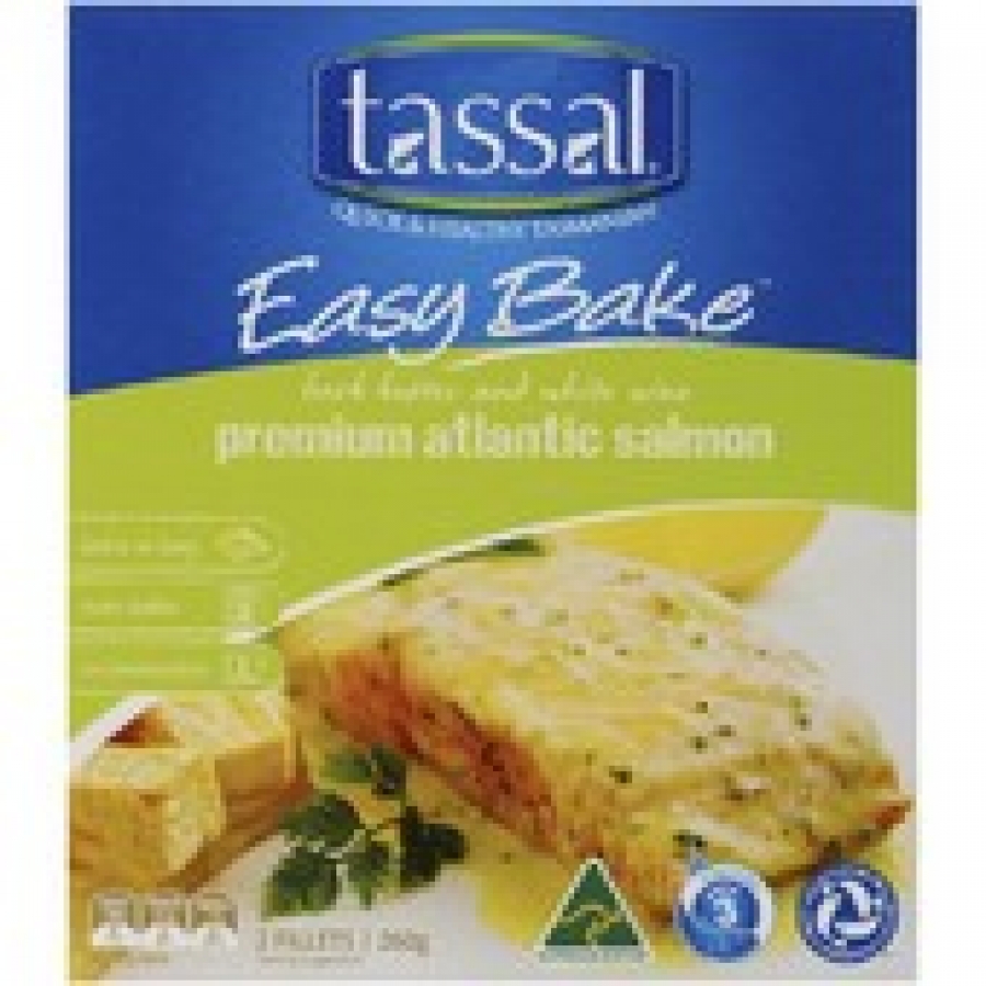 Tassal Easy Bake White Wine Herb Butter Frozen Salmon 260g