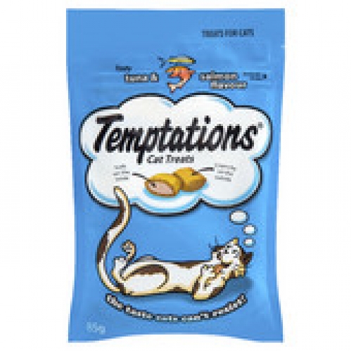 Temptations Tuna & Salmon Cat Treats 85g