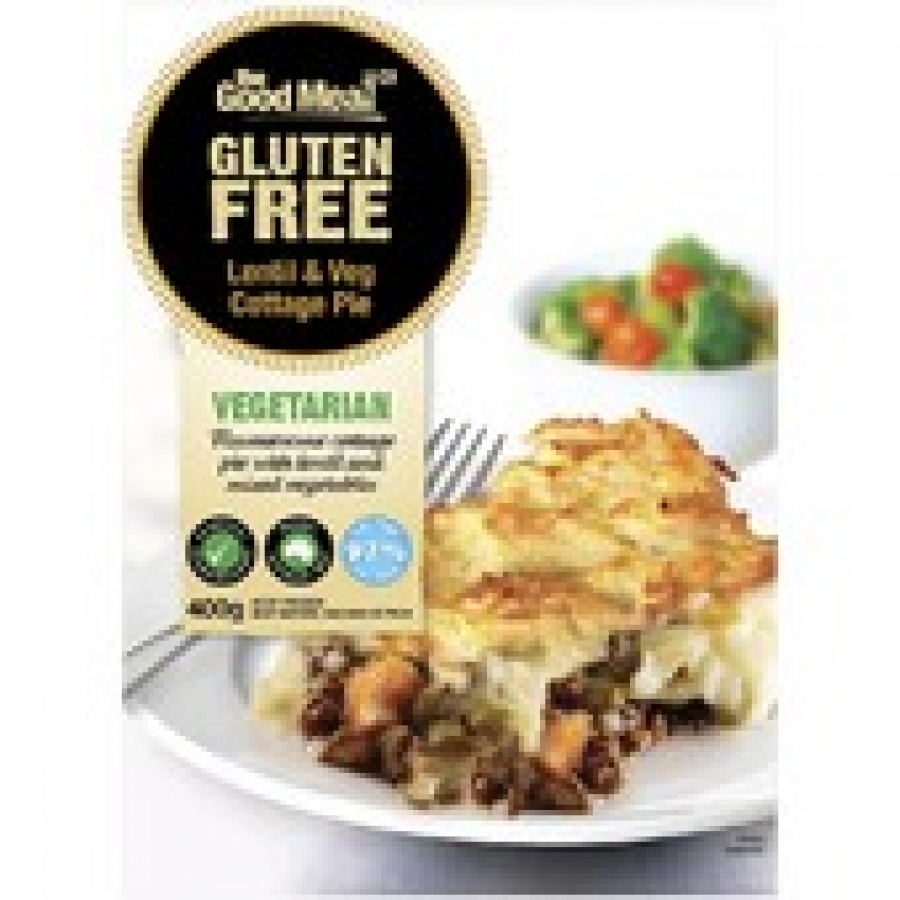 The Good Meal Co Gluten Free Vegetarian Lentil & Veg Cottage Pie Frozen Meal 400g