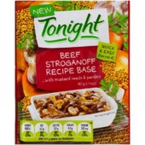 Tonight Beef Stroganoff Recipe Base 40g