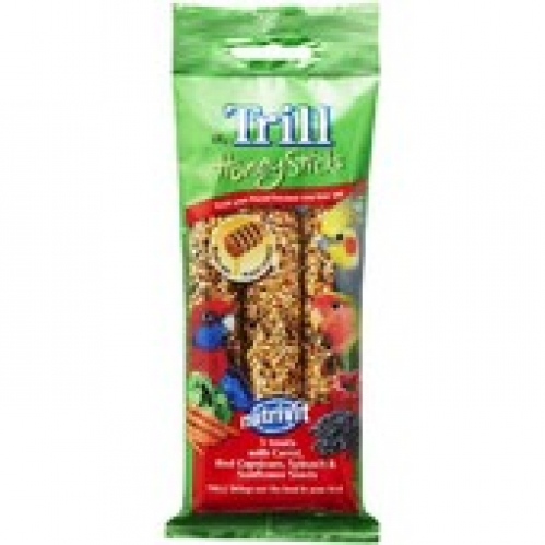 Trill Honey Sticks for Budgies & Cockatiels Bird Treat 105g