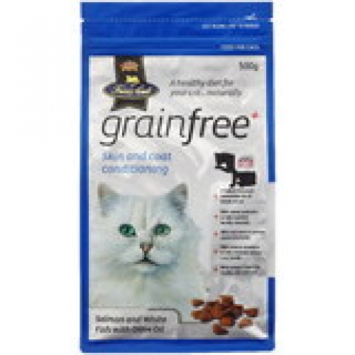 V.I.P. Fussy Cat Grain Free Salmon Whitefish & Olive Oil Dry Cat Food 500g