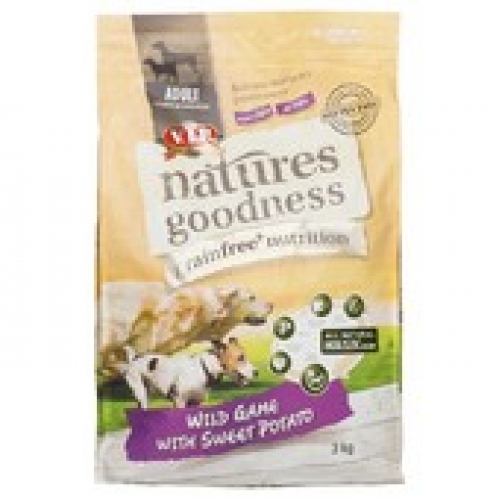 V.I.P. Natures Goodness Grain Free Wild Game & Sweet Potato Dry Dog Food 3kg