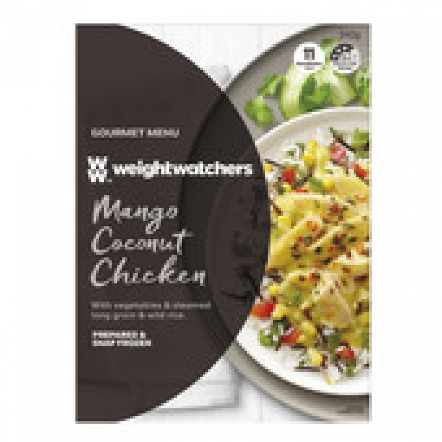 Weight Watchers Gourmet Menu Mango Coconut Chicken Frozen Meal 340g