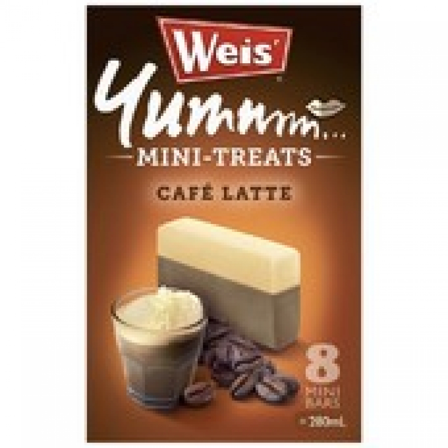 Weis Cafe Latte Mini Treats Frozen Bars 8 pack 280mL