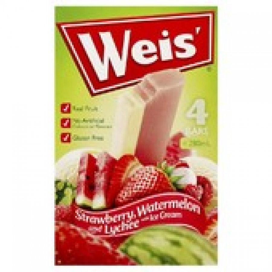Weis Strawberry Watermelon & Lychee Fruit Ice 4 pack 280mL