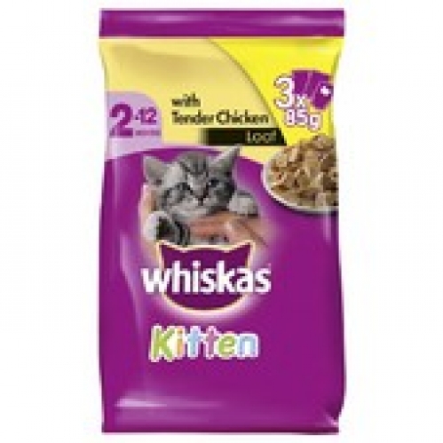 Whiskas Favourites Kitten Chicken Loaf 255g
