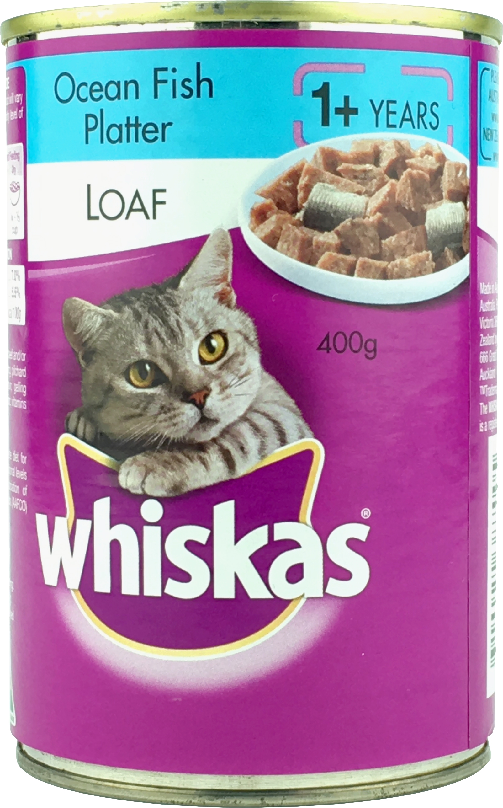 Whiskas Ocean Fish Platter Loaf Canned Cat Food 400g